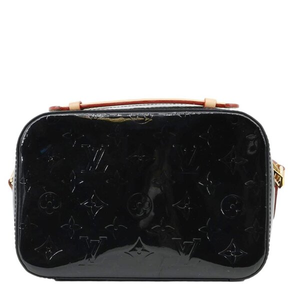 LOUIS VUITTON  Santa Monica Monogram Vernis Leather Shoulder Bag Black - Picture 3 of 16
